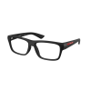 Prada Linea Rossa PS 02TV 1BO1O1 Matte Black Demo Lens szemüveg