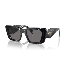 Prada PR08YS 15S5Z1 BLACK CRYSTAL TORTOISE DARK GREY POLARIZED napszemüveg napszemüveg