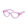 Prada PR 21ZV 13R1O1 Transparent Amethyst Demo Lens szemüveg