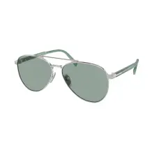 Prada PR A58S 1BC10G Silver Petrol Green napszemüveg napszemüveg