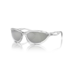 Prada PRA23S 14V60H FROSTED CRYSTAL CLEAR MIRROR SILVER napszemüveg napszemüveg