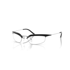 Prada PRB50S TZM08N BLACK SILVER CLEAR BLUE LIGHT FILTER napszemüveg
