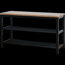 PRAKTIKER LIVING PRAKTIKER ÜLŐPAD 2 SZINTES CIPŐTARTÓVAL 80X51X30CM FEKETE-FA bútor
