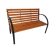 Praktiker Outdoor KERTI PAD 122X60X83CM FENYŐ FÁBÓL ACÉL KERETTEL