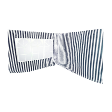 Praktiker Outdoor OLDALFAL PAVILONHOZ 2,95X1,95 M KÉK-FEHÉR, 2 OLDAL kerti bútor