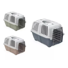 Pratiko 2 METAL TRANSPORT BOX - 55X36X36CM vegyes színben szállítóbox, fekhely kutyáknak