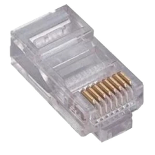 PRC Cat.6 UTP 8P8C dugó fali kábelhez (100db/csomag) kábel és adapter