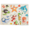 PRC Fogantyús fa puzzle, fogós puzzle, kirakó 30x23 cm - Tengeri állatok Nr3
