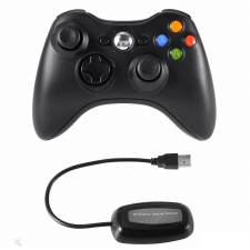 PRC vezeték nélküli Xbox 360 kontroller PC adapterrel fekete (PRCX360PCWLSSBK) videójáték kiegészítő