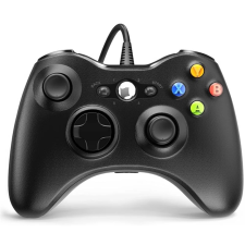PRC Vezetékes Xbox 360/PC fekete kontroller videójáték kiegészítő