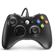 PRC Xbox 360 Vezetékes controller - Fekete videójáték kiegészítő