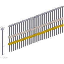 Prebena Kerek fej szalag körmök 3000 db Prebena RK31/90BK (RK31/90BK) kalapács