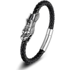 Predator Q1 bőr karkötő - sárkány BXXG750 - 21cm (2630) karkötő