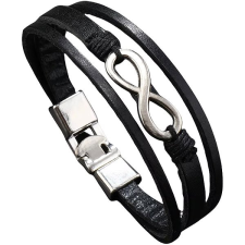 Predator Q1 Granite Férfi karkötő, fekete, végtelen karkötő