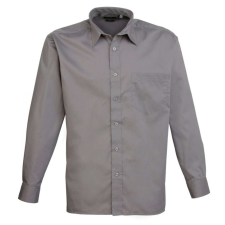 Premier Férfi ing Premier PR200 Men&#039;S Long Sleeve poplin Shirt -2XL, Dark Grey férfi ing