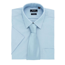 Premier Férfi ing Premier PR202 Men&#039;S Short Sleeve poplin Shirt -3XL, Light Blue férfi ing