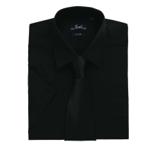 Premier Férfi ing Premier PR202 Men&#039;S Short Sleeve poplin Shirt -XL/2XL, Black férfi ing