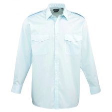 Premier Férfi ing Premier PR210 Men’S Long Sleeve pilot Shirt -L, Light Blue férfi ing