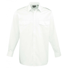 Premier Férfi ing Premier PR210 Men’S Long Sleeve pilot Shirt -L, White férfi ing