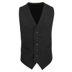 Premier Férfi Premier PR622 Men’S Lined polyester Waistcoat -XL, Black