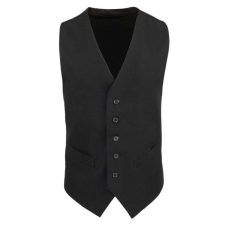 Premier Férfi Premier PR622 Men’S Lined polyester Waistcoat -XS, Black férfi mellény