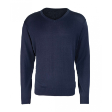 Premier Férfi Premier PR694 Men&#039;S Knitted v-neck Sweater -XL, Navy férfi pulóver, kardigán