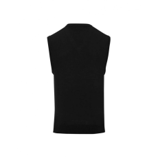 Premier Férfi Premier PR699 Men'S v-neck Sleeveless Sweater -4XL, Black