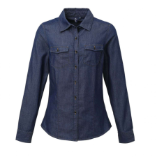 Premier Női blúz Premier PR322 Women&#039;S Jeans Stitch Denim Shirt -XL, Indigo Denim blúz