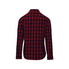 Premier Női blúz Premier PR350 Mulligan&#039; Check - Women&#039;S Long Sleeve Cotton Shirt -M, Red/Navy blúz