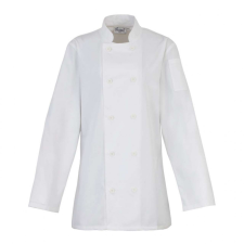 Premier Női kabát Premier PR671 Ladies’ Long Sleeve Chef’S Jacket -L, White női dzseki, kabát