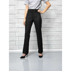 Premier Női nadrág Premier PR532L Extra Long Ladies Flat Front Hospitality Trouser -S, Black