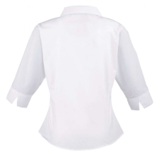 Premier Női Premier PR305 Women&#039;S poplin 3/4 Sleeve Blouse -L, White blúz