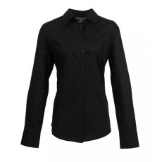 Premier Női Premier PR334 Women'S Long Sleeve Signature Oxford Blouse -2XL, Black