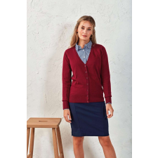 Premier Női Premier PR697 Women&#039;S Button-Through Knitted Cardigan -M, Charcoal női pulóver, kardigán