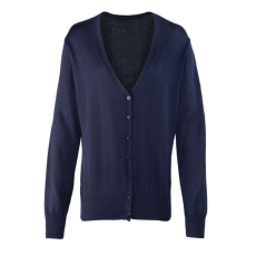 Premier Női Premier PR697 Women'S Button-Through Knitted Cardigan -M, Navy