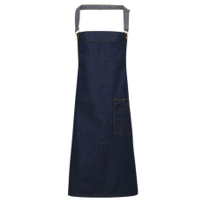 Premier PR134 'DISTRICT' WAXED LOOK DENIM BIB APRON U