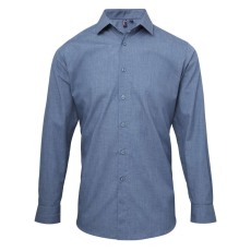 Premier PR217 MEN'S CROSS-DYE ROLL SLEEVE POPLIN BAR SHIRT S