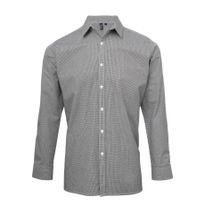 Premier PR220 MEN'S LONG SLEEVE GINGHAM COTTON MICROCHECK SHIRT XL