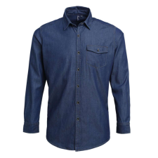 Premier PR222 MEN’S JEANS STITCH DENIM SHIRT L munkaruha