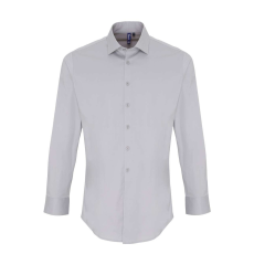 Premier PR244 MEN'S STRETCH-FIT COTTON POPLIN LONG SLEEVE SHIRT S