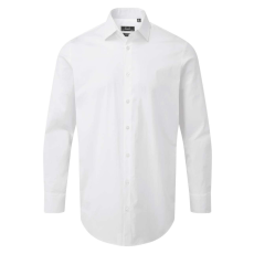 Premier PR244 MEN'S STRETCH-FIT COTTON POPLIN LONG SLEEVE SHIRT XL