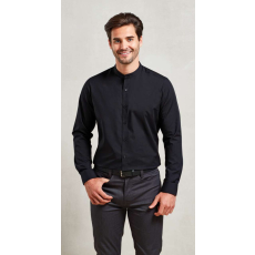 Premier PR258 BANDED COLLAR &- 039;GRANDAD&- 039; LONG SLEEVE SHIRT 3XL