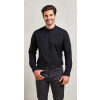 Premier PR258 BANDED COLLAR &- 039;GRANDAD&- 039; LONG SLEEVE SHIRT XL