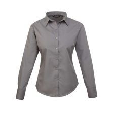 Premier PR300 WOMEN&#039;S LONG SLEEVE POPLIN BLOUSE S munkaruha