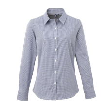 Premier PR320 WOMEN'S LONG SLEEVE GINGHAM MICROCHECK SHIRT 3XL