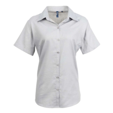 Premier PR336 WOMEN'S SHORT SLEEVE SIGNATURE OXFORD BLOUSE XL
