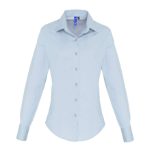 Premier PR344 WOMEN&#039;S STRETCH-FIT COTTON POPLIN LONG SLEEVE SHIRT L munkaruha