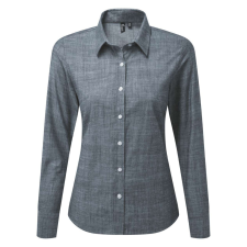 Premier PR345 WOMEN&#039;S COTTON SLUB CHAMBRAY LONG SLEEVE SHIRT XS munkaruha