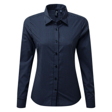 Premier PR352 'MAXTON' CHECK WOMEN'S LONG SLEEVE SHIRT L munkaruha