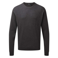 Premier PR692 finom kötésű kereknyakú férfi pulóver Premier, Charcoal-4XL